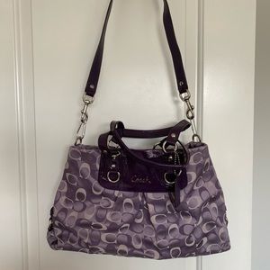 Purple Coach Bag
